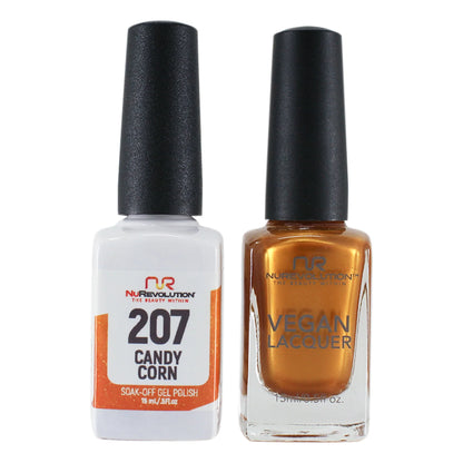 NuRevolution Trio Duo Gel &amp; Lacquer 207 Candy Corn