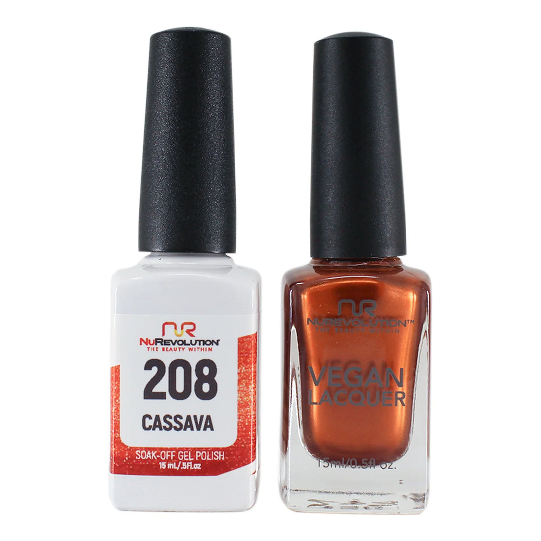 NuRevolution Trio Duo Gel &amp; Lacquer 208 Cassava