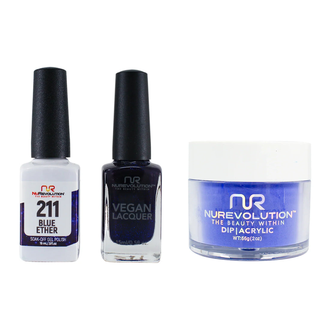 NuRevolution Trio set 211 Blue Ether